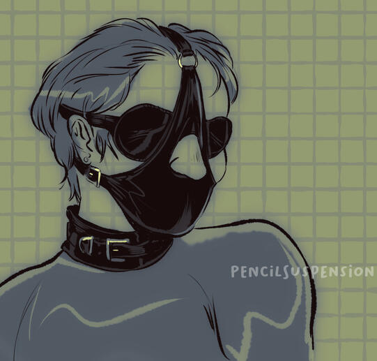 Gag and Blindfold Headshot